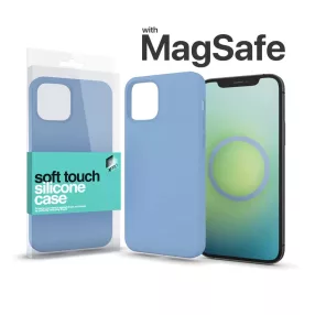   XPRO™ MagSafe rögzítésű Soft Touch Szilikon tok Apple Iphone 15 Pro készülékhez - világoskék