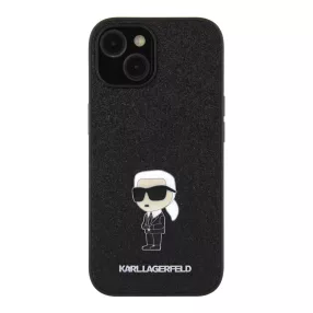   Karl Lagerfeld tok fekete KLHCP15SGKNPSK Apple Iphone 15 készülékhez