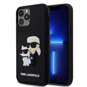   Karl Lagerfeld tok fekete KLHCP12M3DRKCNK Apple Iphone 12 / 12 Pro készülékhez