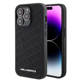   Karl Lagerfeld tok fekete KLHCP15LPQKPMK Apple Iphone 15 Pro készülékhez