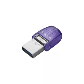   Kingston DataTraveler microDuo 3C 64 GB USB 3.2 Type C OTG Pendrive - Lila - 200 MB/s Olvasási sebesség