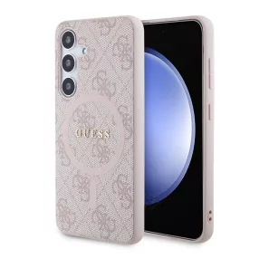   Guess MagSafe tok rózsaszín GUHMS24SG4GFRP Samsung Galaxy S24 készülékhez