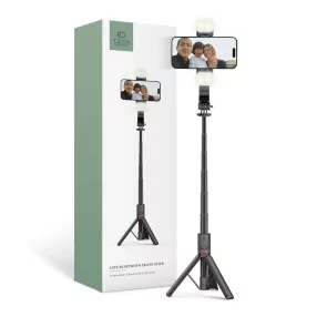   Tech-Protect L05S Vezeték nélküli Selfie bot Tripod Led világítással Fekete