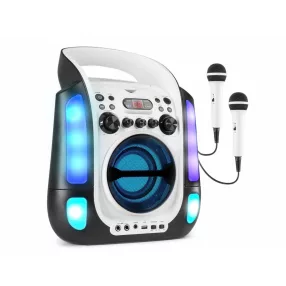   Fenton SBS30W karaoke hordozható hangfal (Bluetooth, USB, CD, 2x Mikrofon)