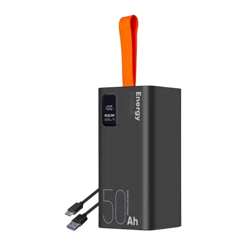 OBAL:ME EnergyPulse 50000mAh Powerbank 22,5W fekete