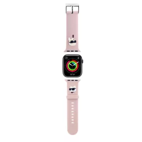   Karl Lagerfeld óraszíj pink KLAWMSLKCNP Apple Watch 38mm / 40mm / 41mm / 42mm (S10) készülékhez