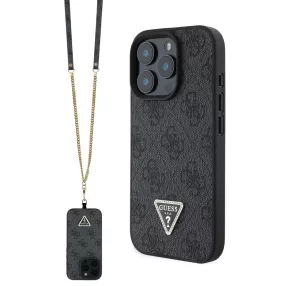   Guess tok Fekete Apple iPhone 16 Pro készülékhez GUHCP16LP4TDSCPK