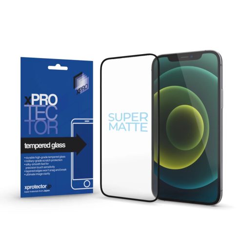 XPRO™ SuperMatte Tempered Glass Full 3D 0.33 kijelzővédő üveg / üvegfólia Apple iPhone 15 / Apple Iphone 16 készülékhez