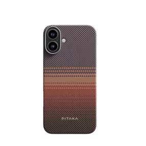   Pitaka Tactile Woven tok SUNSET Apple iPhone 16 készülékhez - MagSafe rögzítéssel (KI1601U)