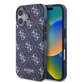  Guess tok sötétkék Apple iPhone 16 készülékhez GUHMP16SHJ4PWD