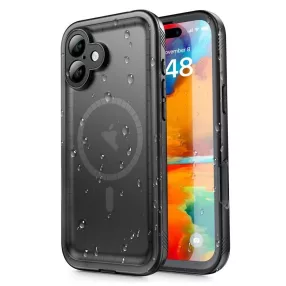   Tech-Protect Shellbox vízálló és ütésálló tok fekete MagSafe Apple iPhone 16 készülékhez