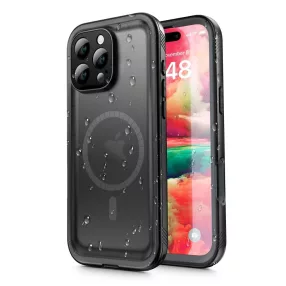   Tech-Protect Shellbox vízálló és ütésálló tok fekete MagSafe Apple iPhone 16 Pro Max készülékhez