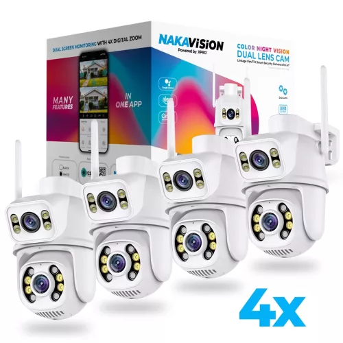 NAKAVISION by XPRO™ C1 Okos IP kamera - FEHÉR - 4 darabos szett