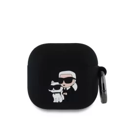   Karl Lagerfeld tok fekete KLA4RUNKC Apple Airpods 4 készülékhez