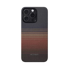   Pitaka Tactile Woven tok SUNSET Apple iPhone 15 Pro Max készülékhez - MagSafe rögzítéssel (KI1501SUM)