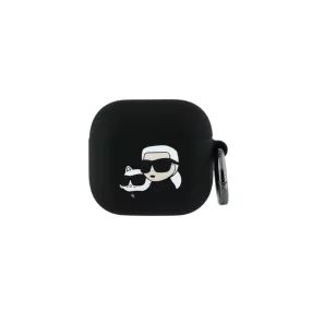   Karl Lagerfeld tok fekete KLA4RUNKCHK Apple Airpods 4 készülékhez