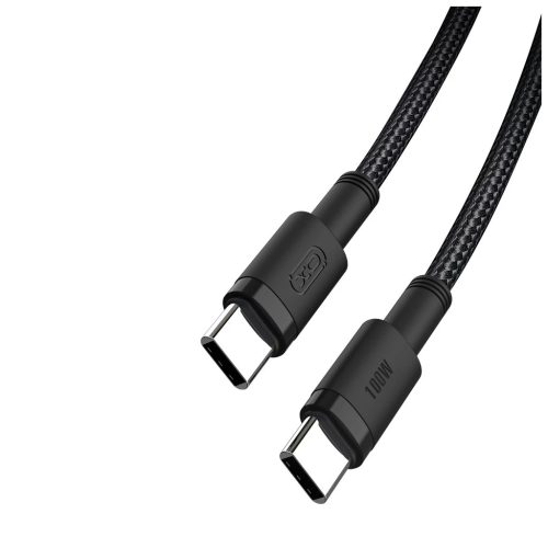 XO kábel NB-Q199 PD USB-C - USB-C 1,5m 100W Fekete