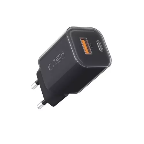Tech-Protect NCM33W Hálózati Töltő adapter PD 33W / QC3.0 fekete