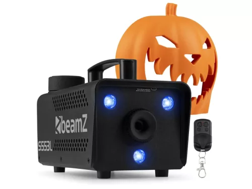 BeamZ S553L füstgép, 3 LED lámpa, RGB + Halloweeni díszítés