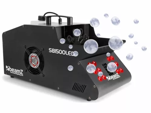 BeamZ SB1500LED nagy teljesítményű füst és buborékgép beépített RGB leddel