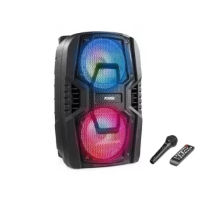   Fenton FT208 - Karaoke hordozható AKKUMULÁTOROS 500W hangfal Mikrofonnal (Bluetooth/USB/SD)