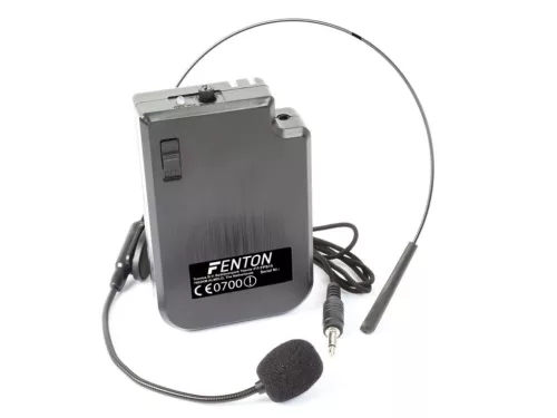 Fenton BP201 VHF Pack (201,400 MHz) Zsebadó + Fekete fejmikrofon