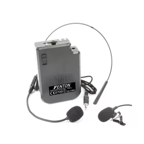   Fenton BP200 VHF Pack (200,175 MHz) Zsebadó + Fekete fejmikrofon + Csíptetős mikrofon