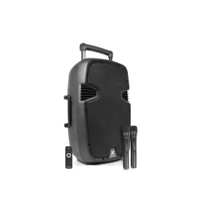   Vonyx PA-912 (12") 500W akkumulátoros hordozható hangfal (2xMik + MP3 + Bluetooth)