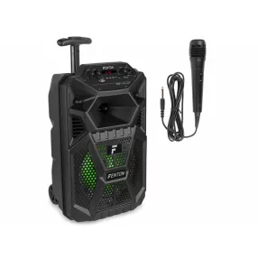   Fenton FPC8T 100W akkumulátoros karaoke hangfal (Mikrofon + MP3 + Bluetooth)