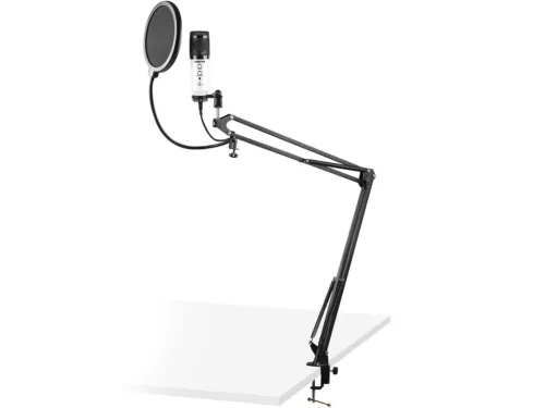 Vonyx CMS320W stúdió mikrofon szett fehér +USB +Visszhang effekt