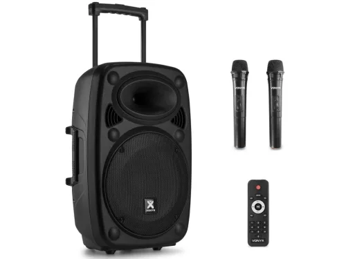 Vonyx Verve38 800W (12") aktív hordozható akkumulátoros hangfal (2mik + Bluetooth + MP3)