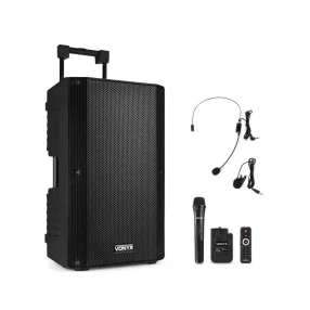   Vonyx VSA700-BP Hordozható hangfal 15", USB, FM, SD, Bluetooth