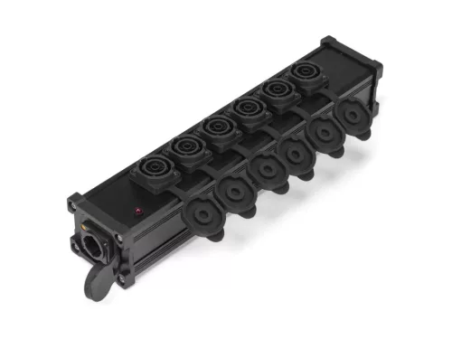 PD Connex PSB35 PowerCon Splitter, tápcsatlakozó elosztó, IP65 (1 be/7 ki)