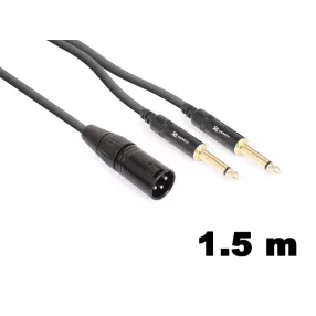   PD Connex CX56-1,5 sztereo jelkábel (XLR papa - 2×6,3 mm Jack) - (1,5 m)