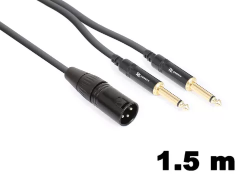 PD Connex CX56-1,5 sztereo jelkábel (XLR papa - 2×6,3 mm Jack) - (1,5 m)
