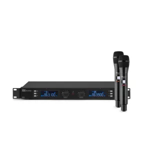   Power Dynamics PD632H UHF rádiós mikrofon (2x 20 csatorna) + Koffer