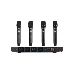   Power Dynamics PD524 UHF vezeték nélküli mikrofonkészlet + 4 db kézi mikrofon