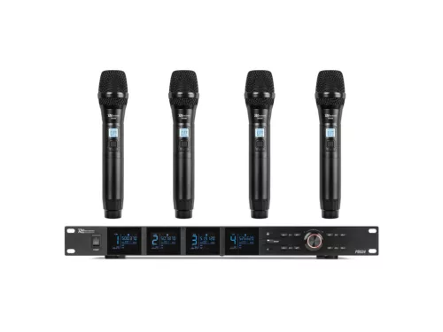 Power Dynamics PD524 UHF vezeték nélküli mikrofonkészlet + 4 db kézi mikrofon