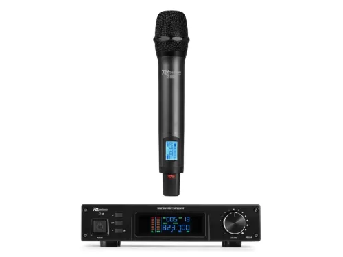 Power Dynamics PD210 160-csatornás UHF vezeték nélküli mikrofon True Diversity rendszer