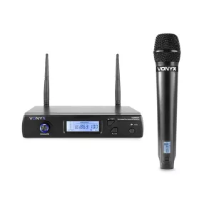 Vonyx WM61 Rádiós Mikrofon vevő UHF + Kézi mikrofon UHF