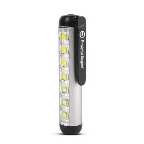   Phenom 18580A LED-es zseblámpa - munkalámpa móddal - 400 mAh akkumulátor - XPE + SMD LED - 500 lm - IP55 - ezüst