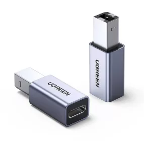   Ugreen 20120 USB Type C - USB Type-B átalakító adapter szürke