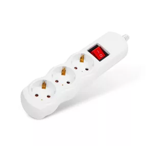   Delight 20221RE Elosztó 3-as - szerelhető, kábel nélkül - kapcsolós