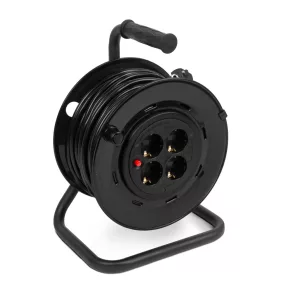   Delight 20240 Kábeldob fém tartóval - 4x - 3x1,5 mm² - 25 m