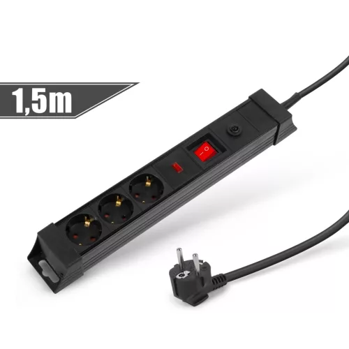 Delight 20249-3 3-as elosztó túlfesz. és túláram elleni védelemmel