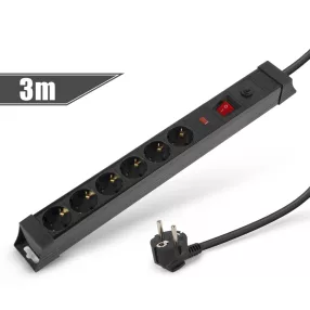   Delight 20249 6-os elosztó túlfesz. és túláram elleni védelemmel