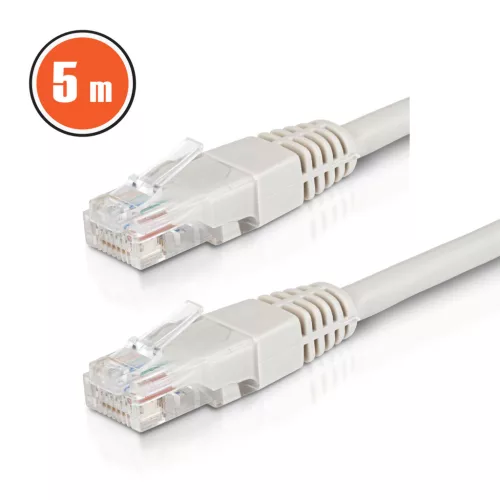 Delight 20345 Patch kábel - UTP - CAT6 - CCA - 5 m - szürke