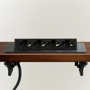    Delight 20446BK Rejtett elosztó - 4-es - Felnyíló kivitel - fekete