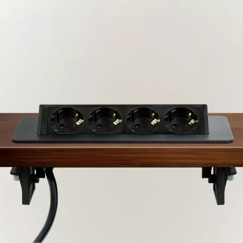  Delight 20446BK Rejtett elosztó - 4-es - Felnyíló kivitel - fekete