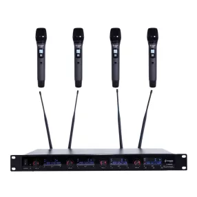   Thunder U-4008 4ND UHF rádiós mikrofon (4 db KÉZI mikrofon) + Koffer
